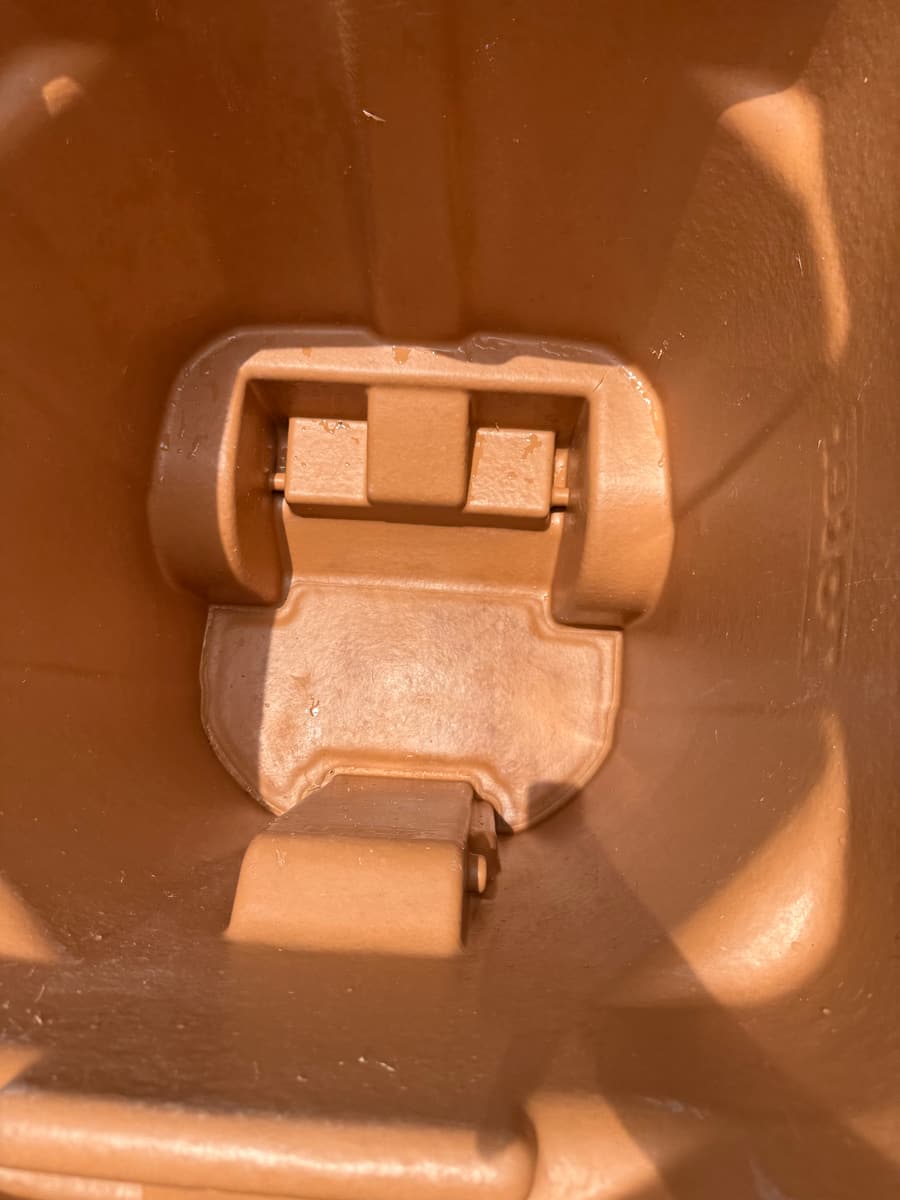 Clean trash can interior after professional cleaning